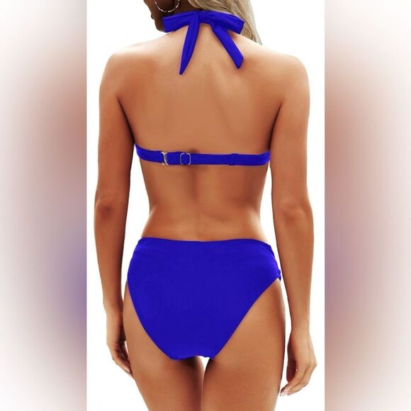 NWT Younique Halter Twist Front Bikini Swim - Picture 3 of 7